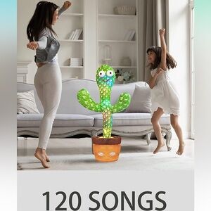 Dancing Cactus Toy Talking Cactus Baby Toys,Singing Mimicking Cactus Toy